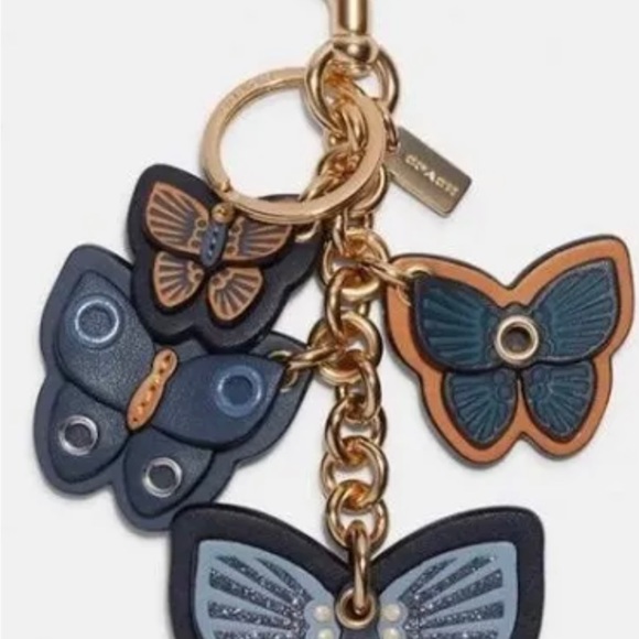 NWT Coach Butterfly Cluster Charm - Picture 5 of 7